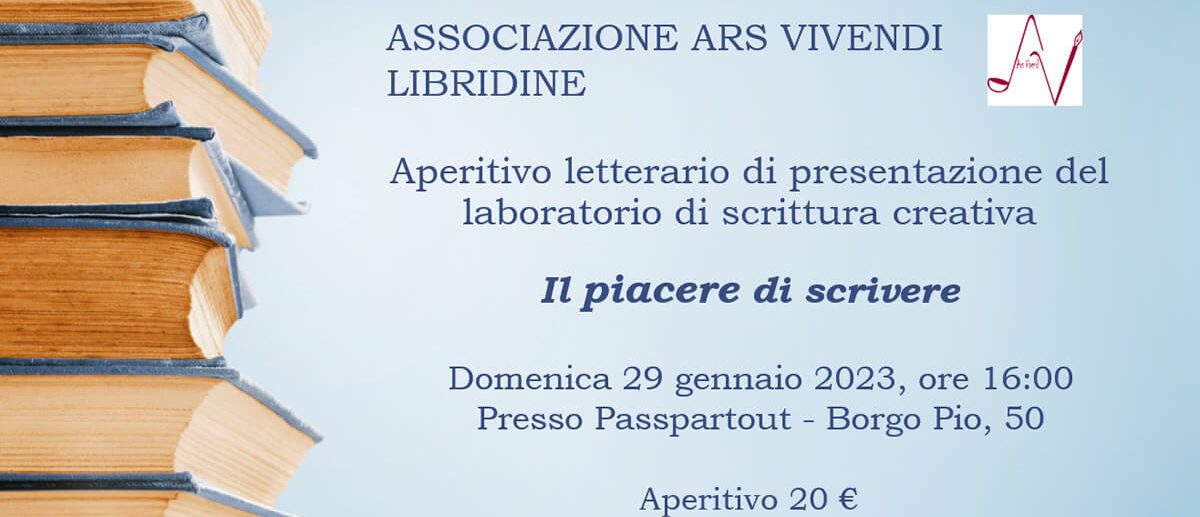 Il piacere di Scrivere - Aperitivo letterario
