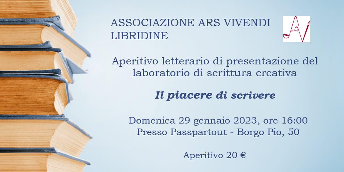 Il piacere di Scrivere - Aperitivo letterario